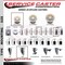Service Caster 3'' Nylon Wheel Swivel 3/4'' Square Stem Caster Set 2 Brakes, 4PK SCC-SQ20S314-NYS-PLB-34-2-S-2 - alternate 5